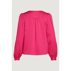 Vila Clothes Pink Polyester Blouse