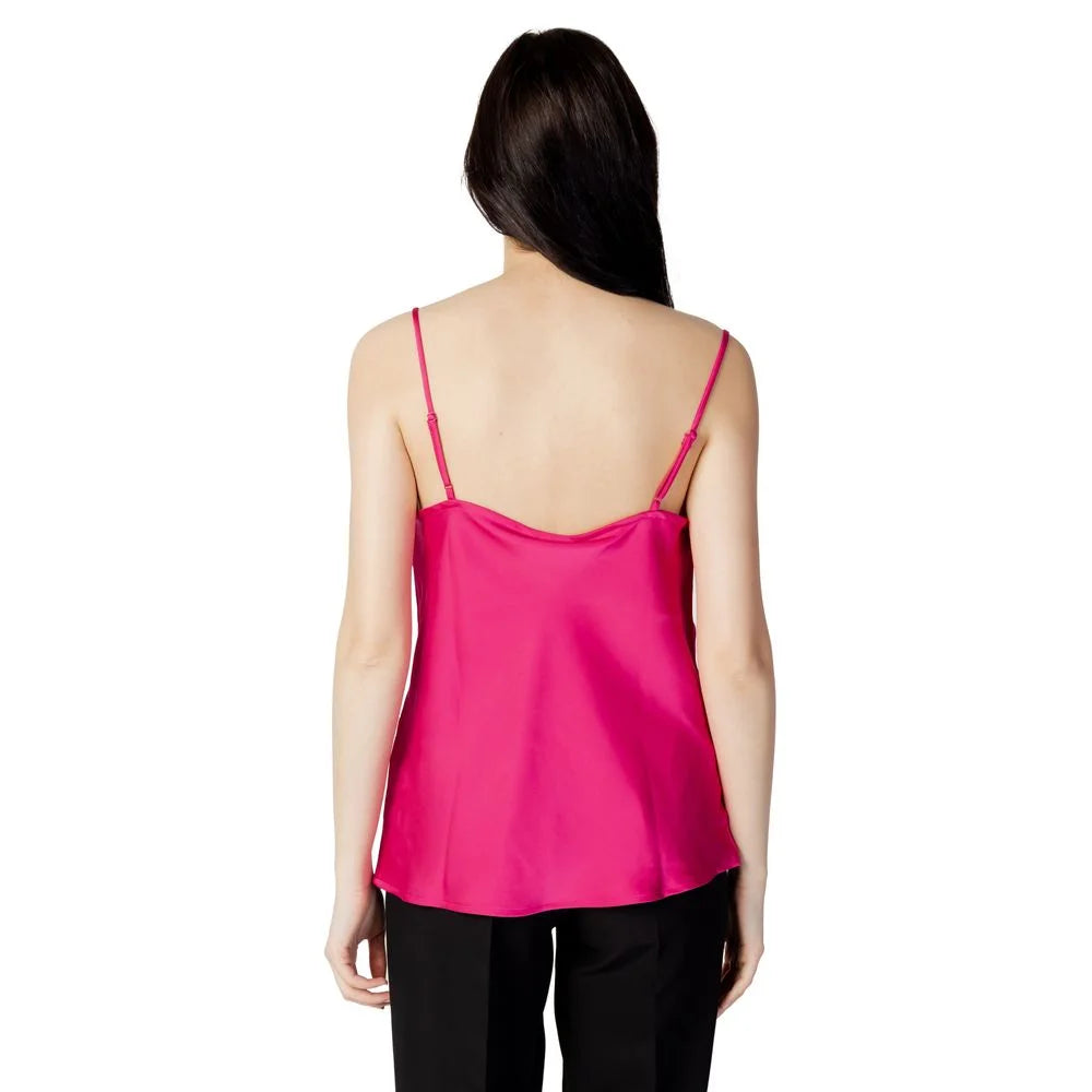 Vila Clothes Pink Polyester Tank Top - IT38|XS