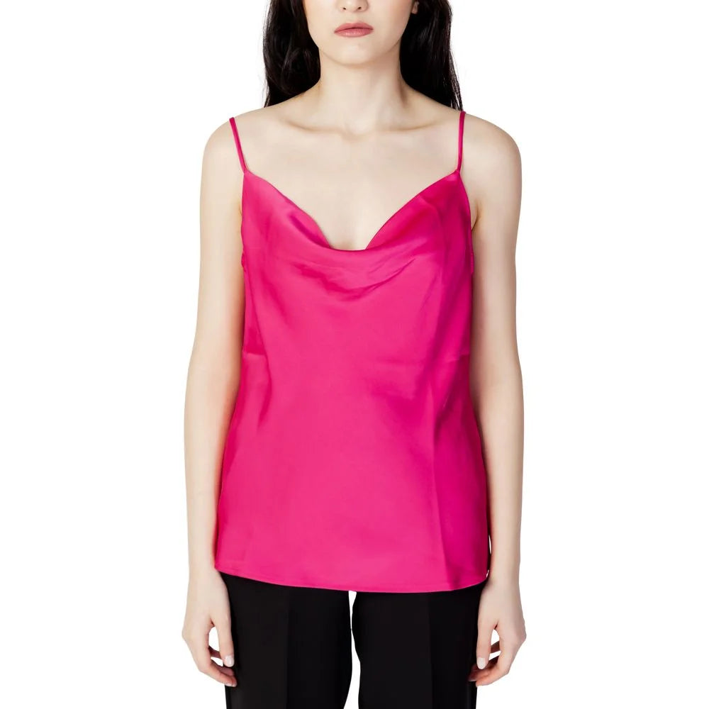 Vila Clothes Pink Polyester Tank Top - IT38|XS