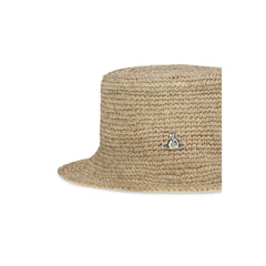 Vivienne Westwood Beige Raffia Bucket Hat - S