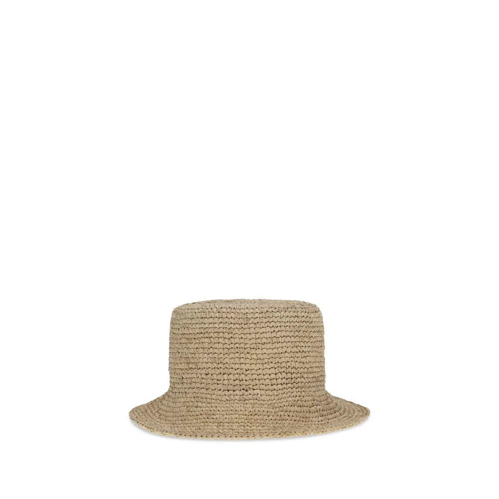 Vivienne Westwood Beige Raffia Bucket Hat - S
