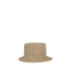 Vivienne Westwood Beige Raffia Bucket Hat - S