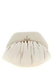 Vivienne Westwood Beige Viscose Clutch Bag