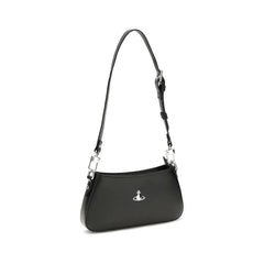 Vivienne Westwood Black Calf Leather Bos Taurus Shoulder Bag