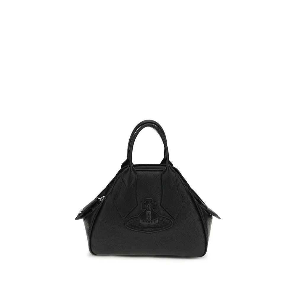 Vivienne Westwood Schwarze Kalbshaut Bos Taurus Schultertasche