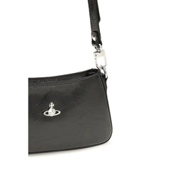 Vivienne Westwood Black Calf Leather Bos Taurus Shoulder Bag