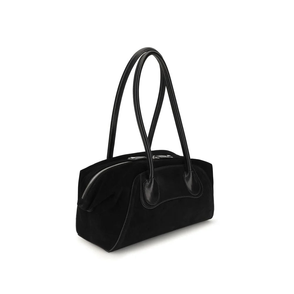 Vivienne Westwood Black Calf Leather Bos Taurus Shoulder Bag
