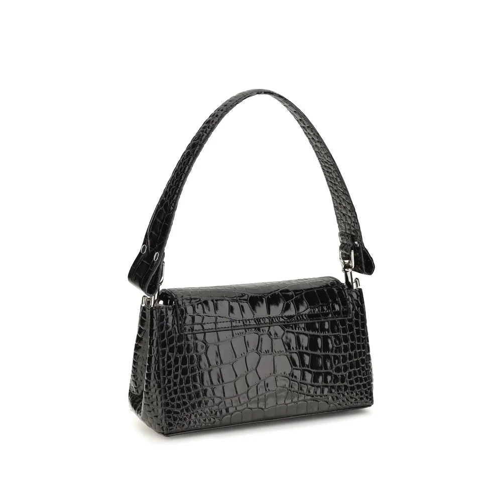 Vivienne Westwood Black Calf Leather Bos Taurus Shoulder Bag