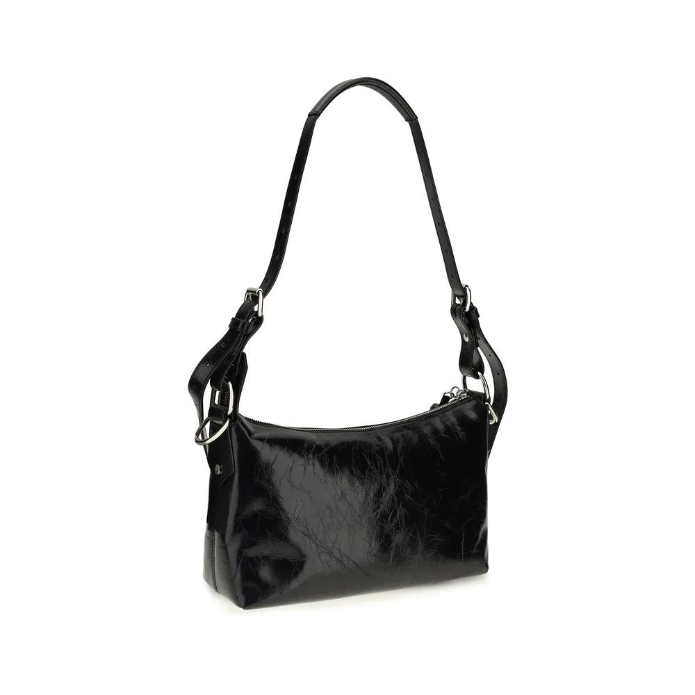 Vivienne Westwood Black Calf Leather Bos Taurus Shoulder Bag