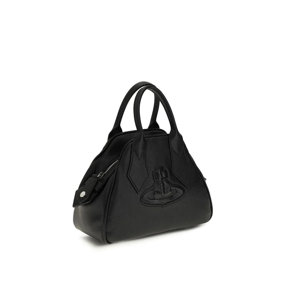 Vivienne Westwood Schwarze Kalbshaut Bos Taurus Schultertasche