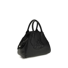 Vivienne Westwood Schwarze Kalbshaut Bos Taurus Schultertasche