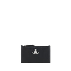 Vivienne Westwood Black Calf Leather Bos Taurus Wallet