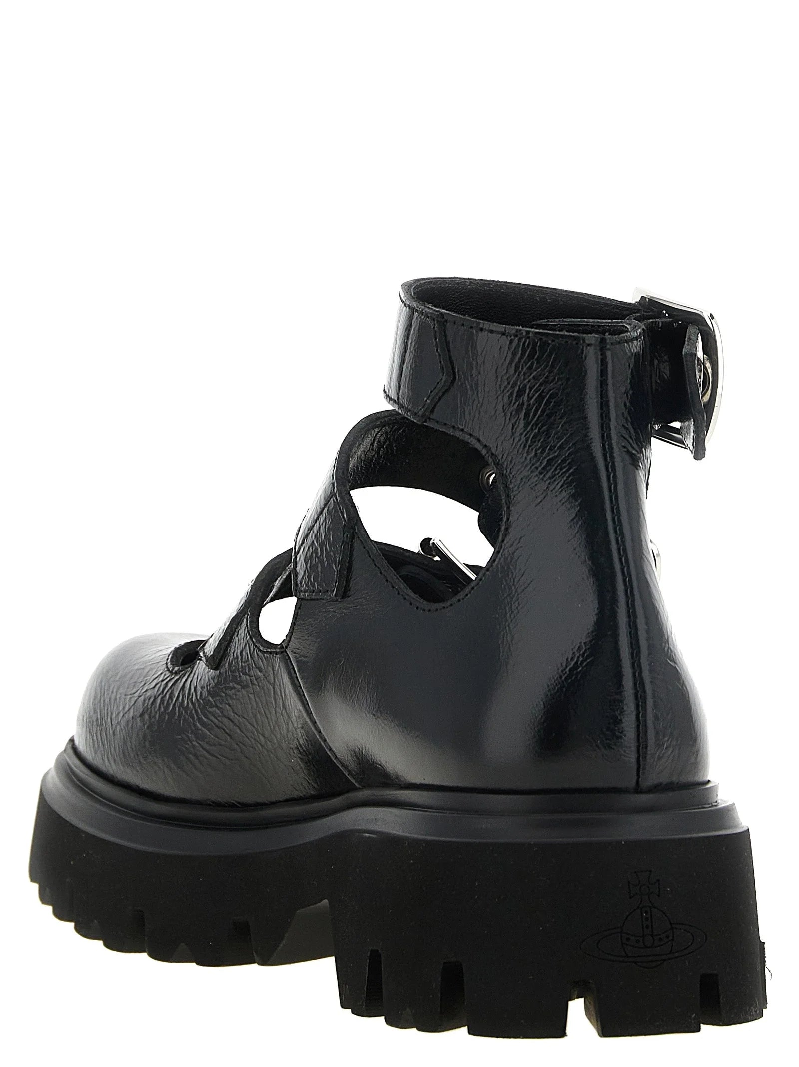 Vivienne Westwood Black Calfskin Ballet Flats - EU37/US7