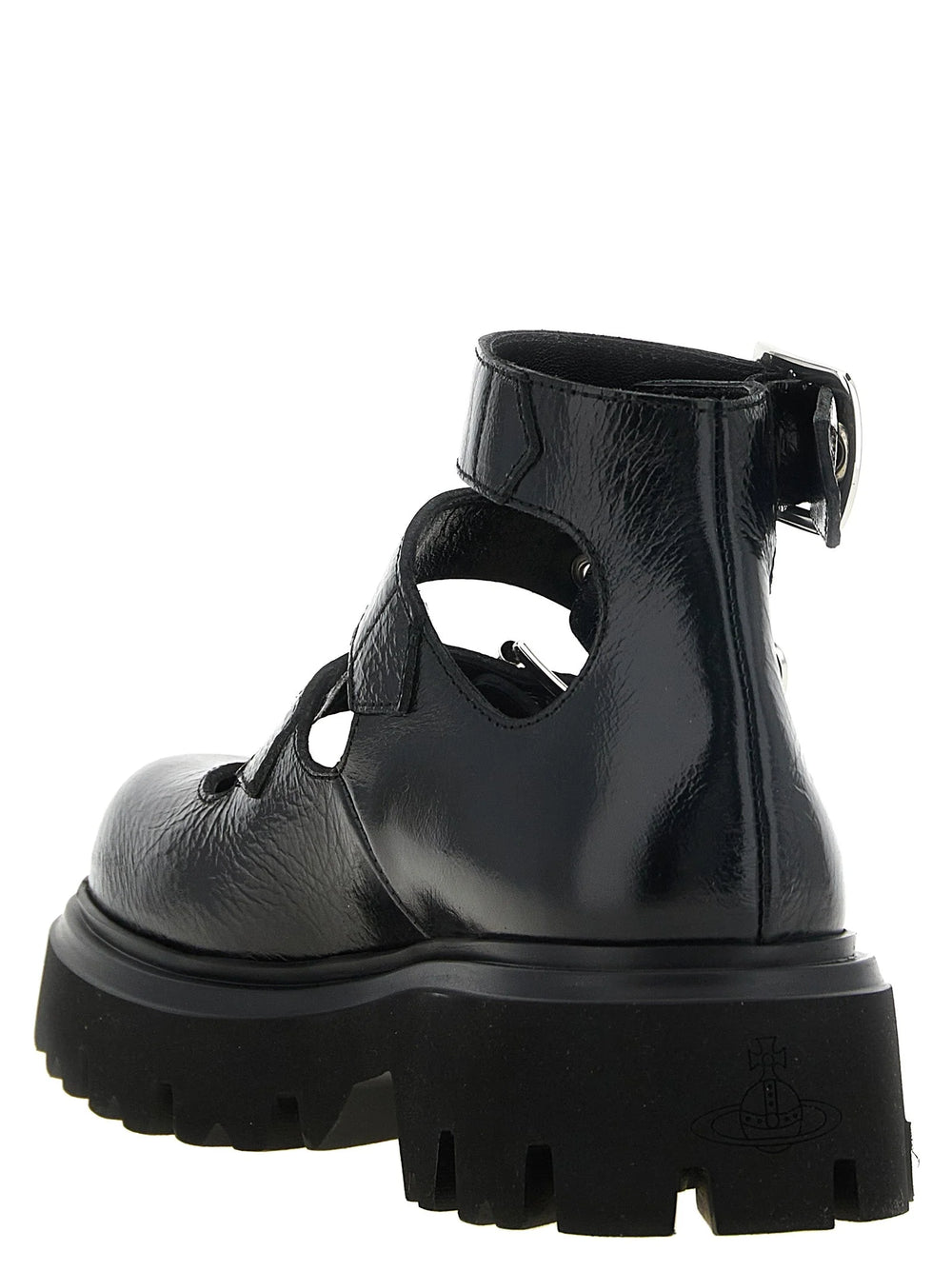 Vivienne Westwood Black Calfskin Ballet Flats - EU37/US7
