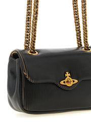 Vivienne Westwood Black Calfskin Shoulder Bag