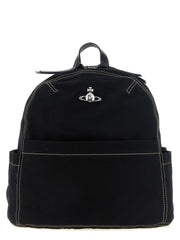 Vivienne Westwood Black Cotton Backpack