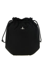 Vivienne Westwood Black Polyester Clutch Bag