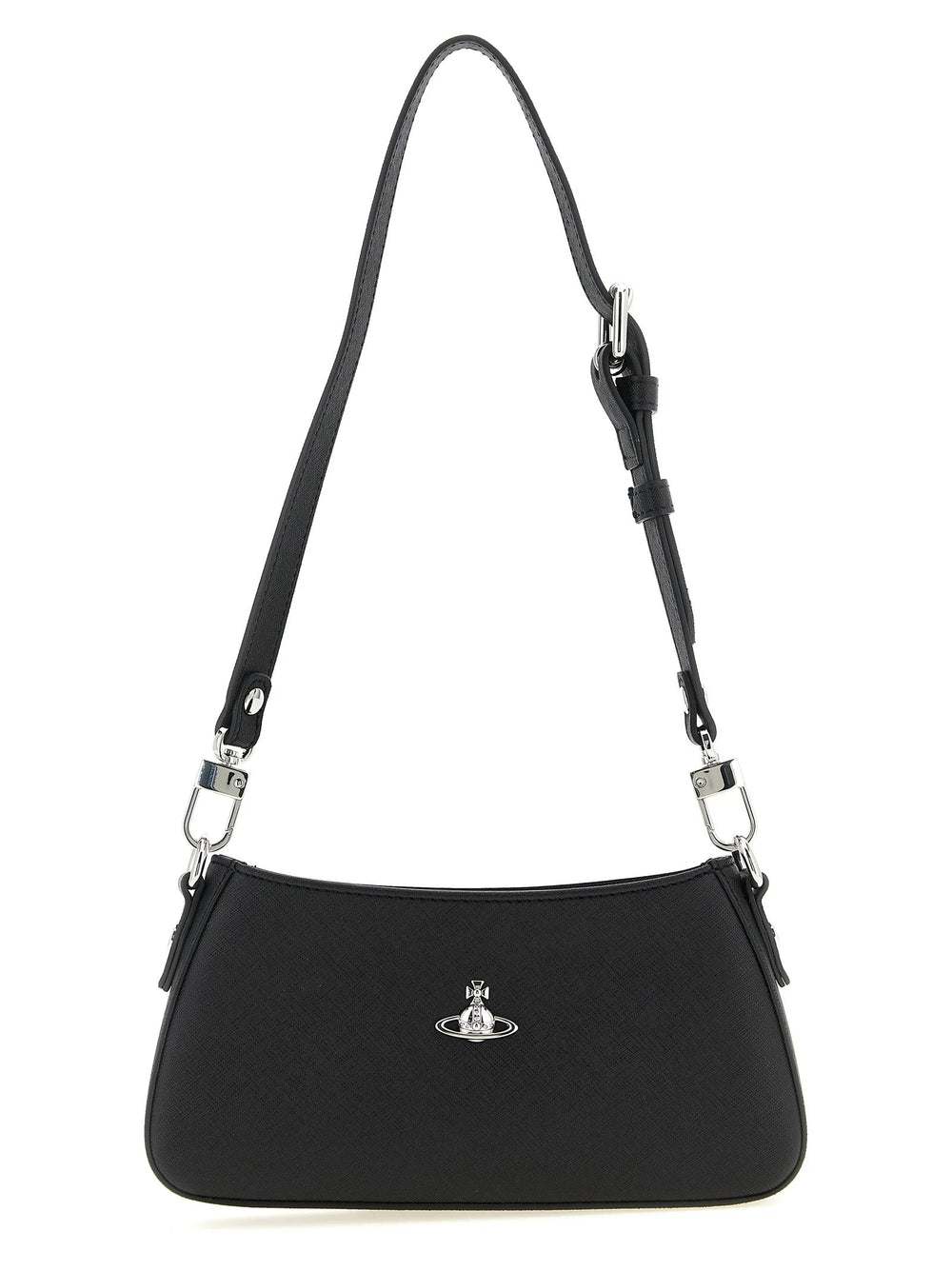 Bolso de hombro negro de polietileno Vivienne Westwood