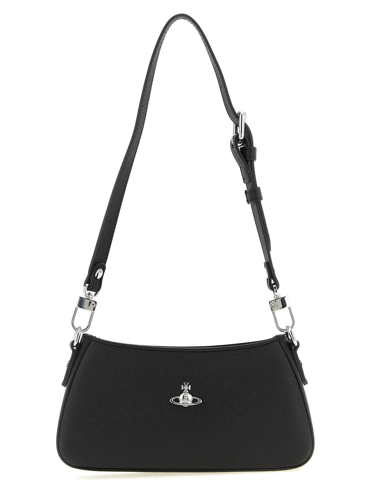 Bolso de hombro negro de polietileno Vivienne Westwood