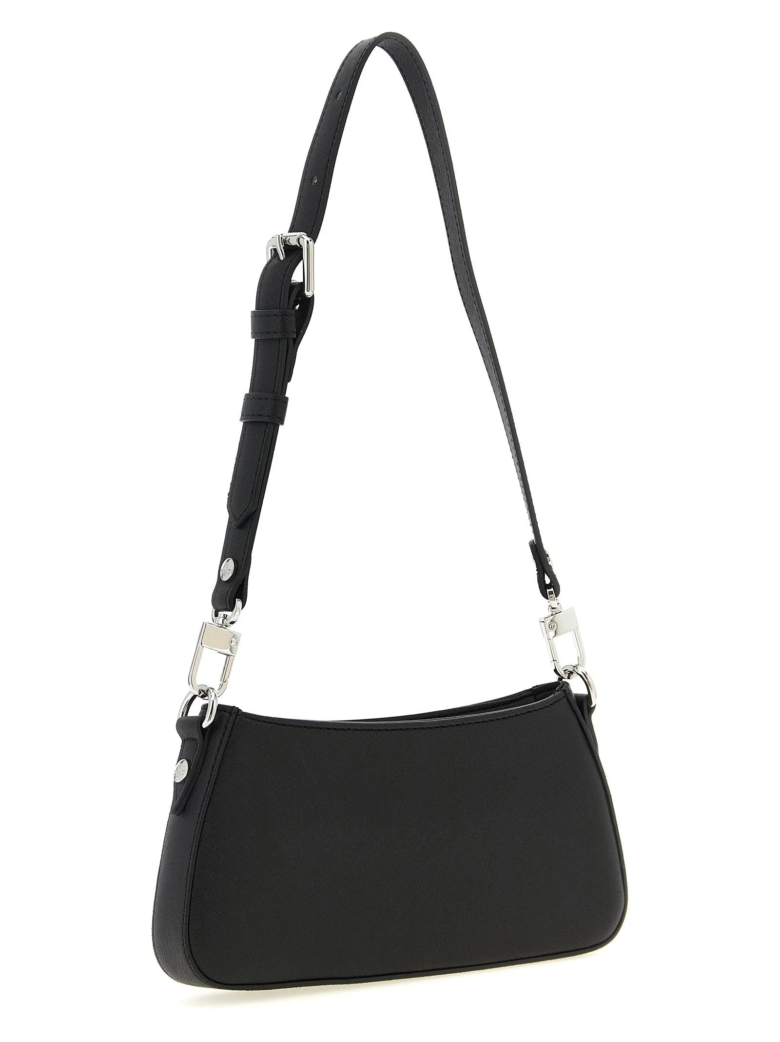 Bolso de hombro negro de polietileno Vivienne Westwood