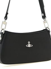 Bolso de hombro negro de polietileno Vivienne Westwood