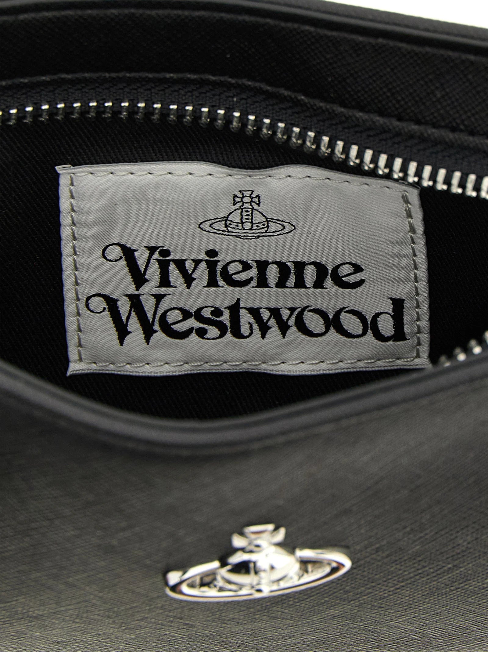 Bolso de hombro negro de polietileno Vivienne Westwood