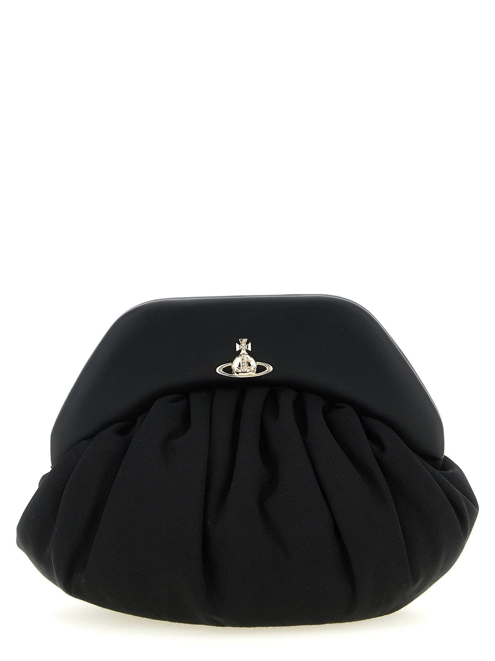 Vivienne Westwood Black Viscose Clutch Bag