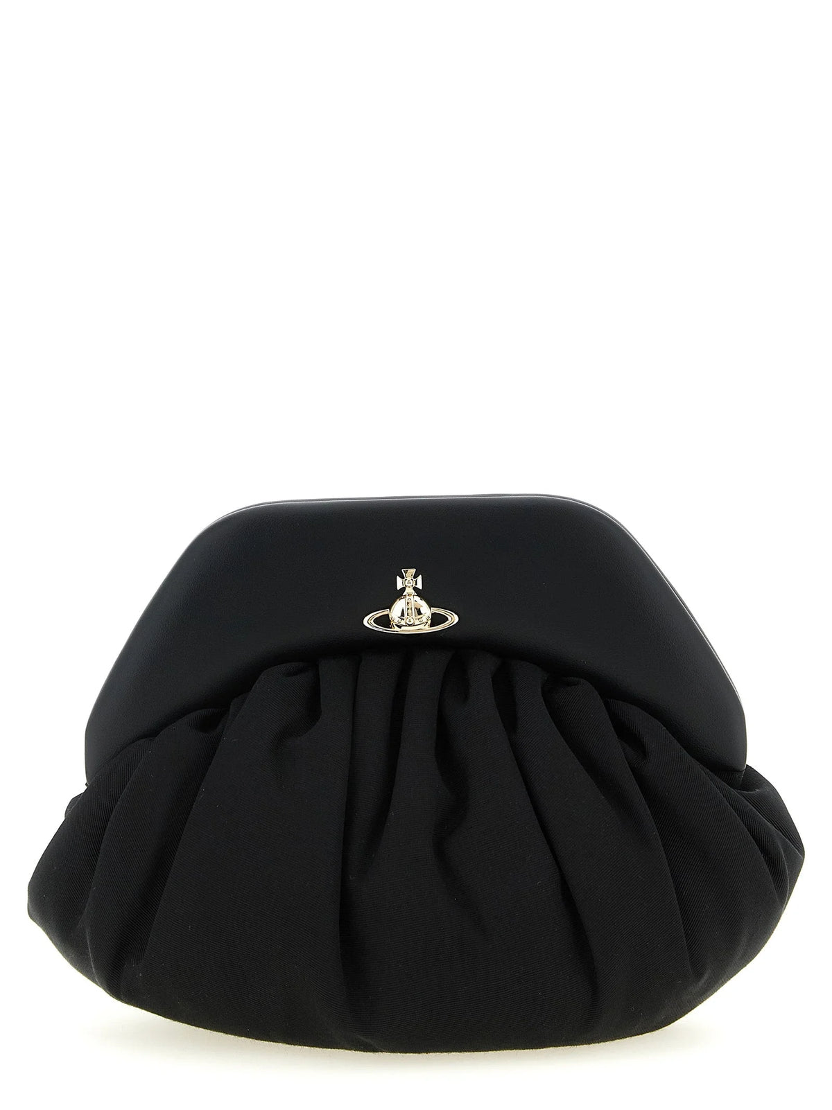 Vivienne Westwood Black Viscose Clutch Bag