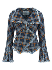 Vivienne Westwood Blue Cotton Blazer - IT46