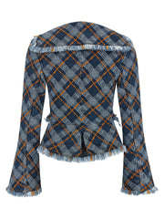 Vivienne Westwood Blue Cotton Blazer - IT46