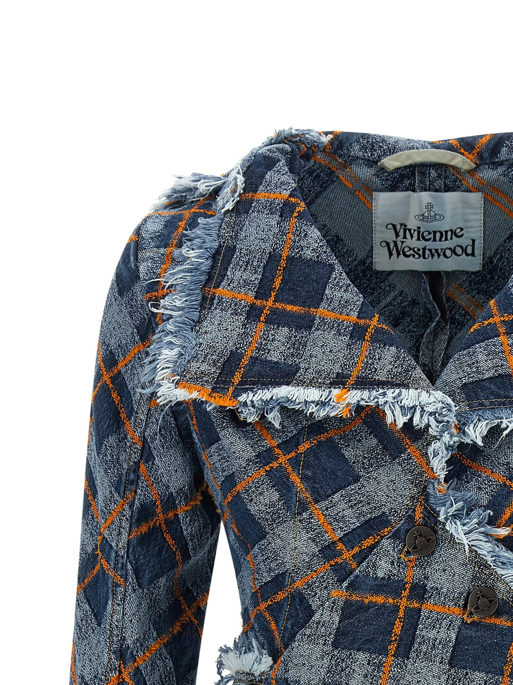 Vivienne Westwood Blue Cotton Blazer - IT46