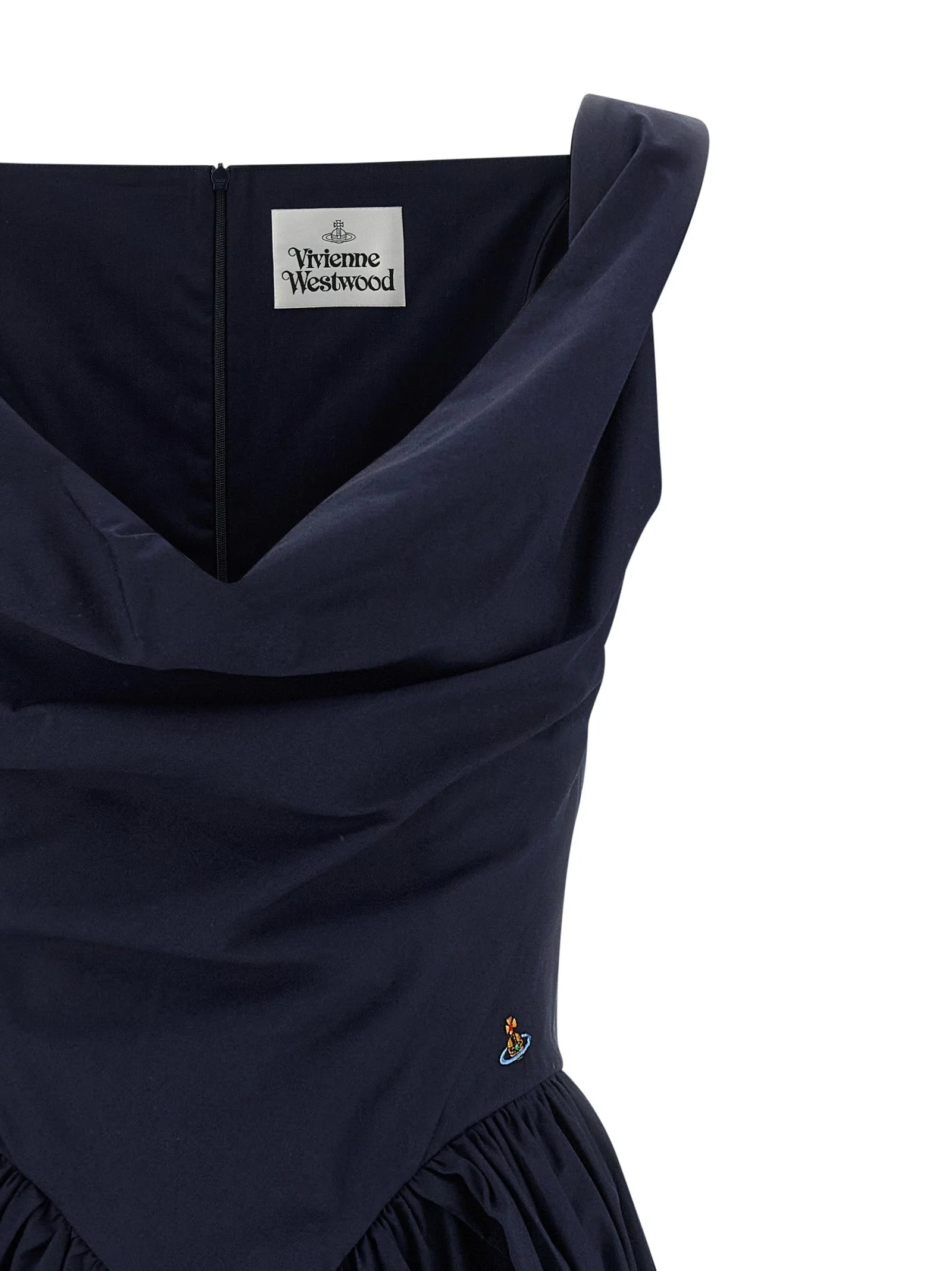 Vivienne Westwood Blue Cotton Midi Dress - IT38