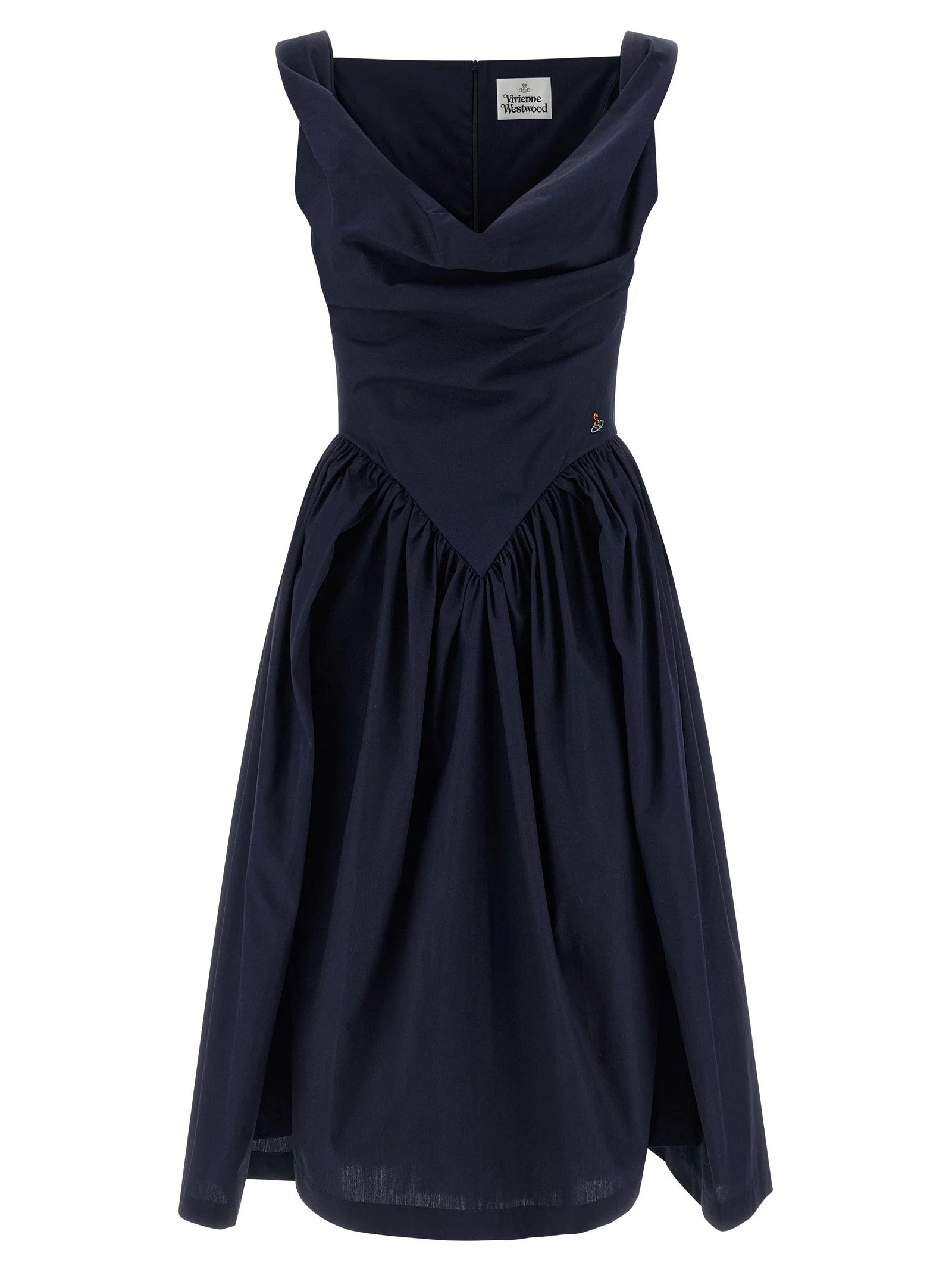 Vivienne Westwood Blue Cotton Midi Dress - IT38