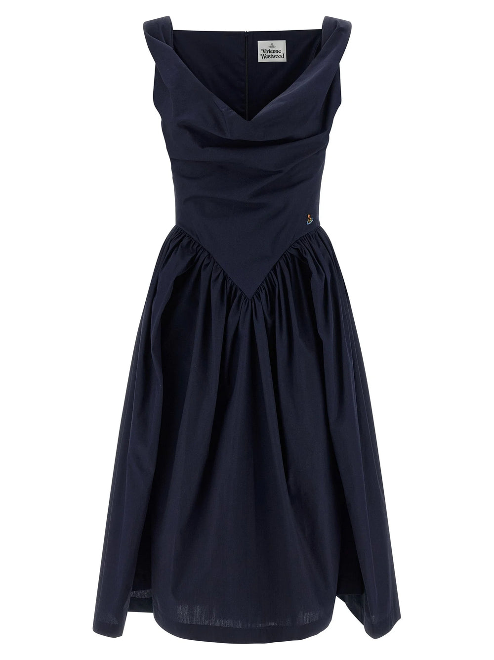 Vivienne Westwood Blue Cotton Midi Dress - IT38