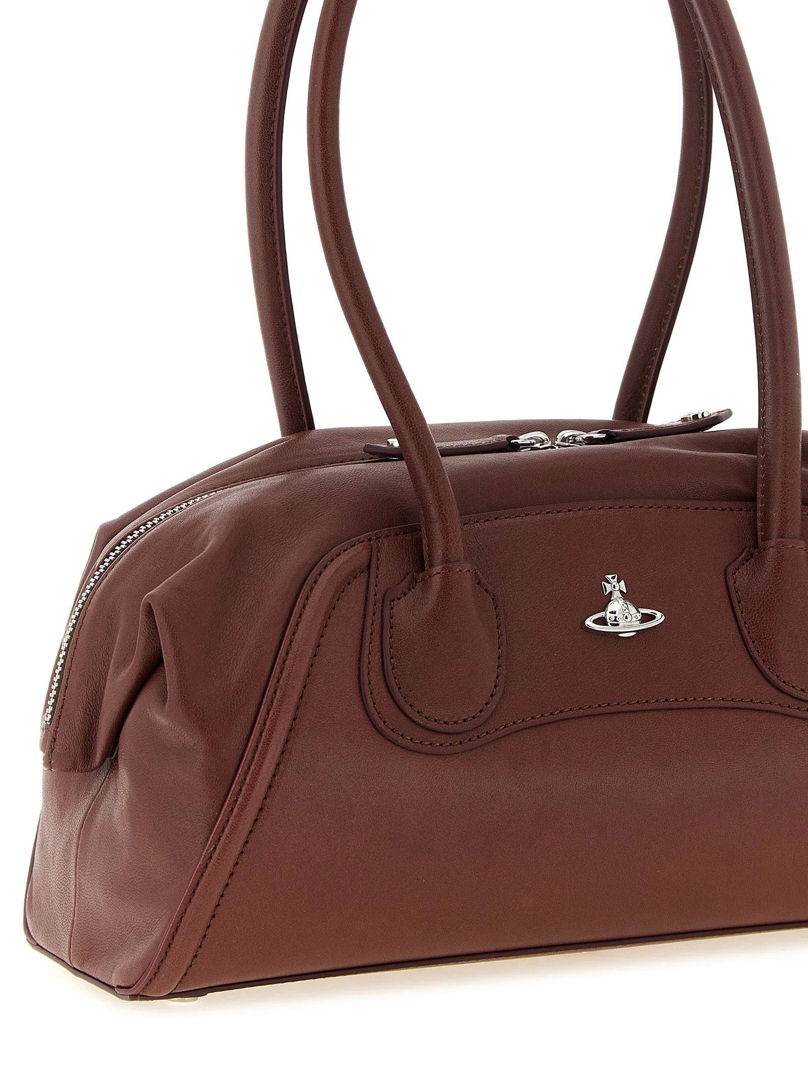Vivienne Westwood Brown Calfskin Shoulder Bag