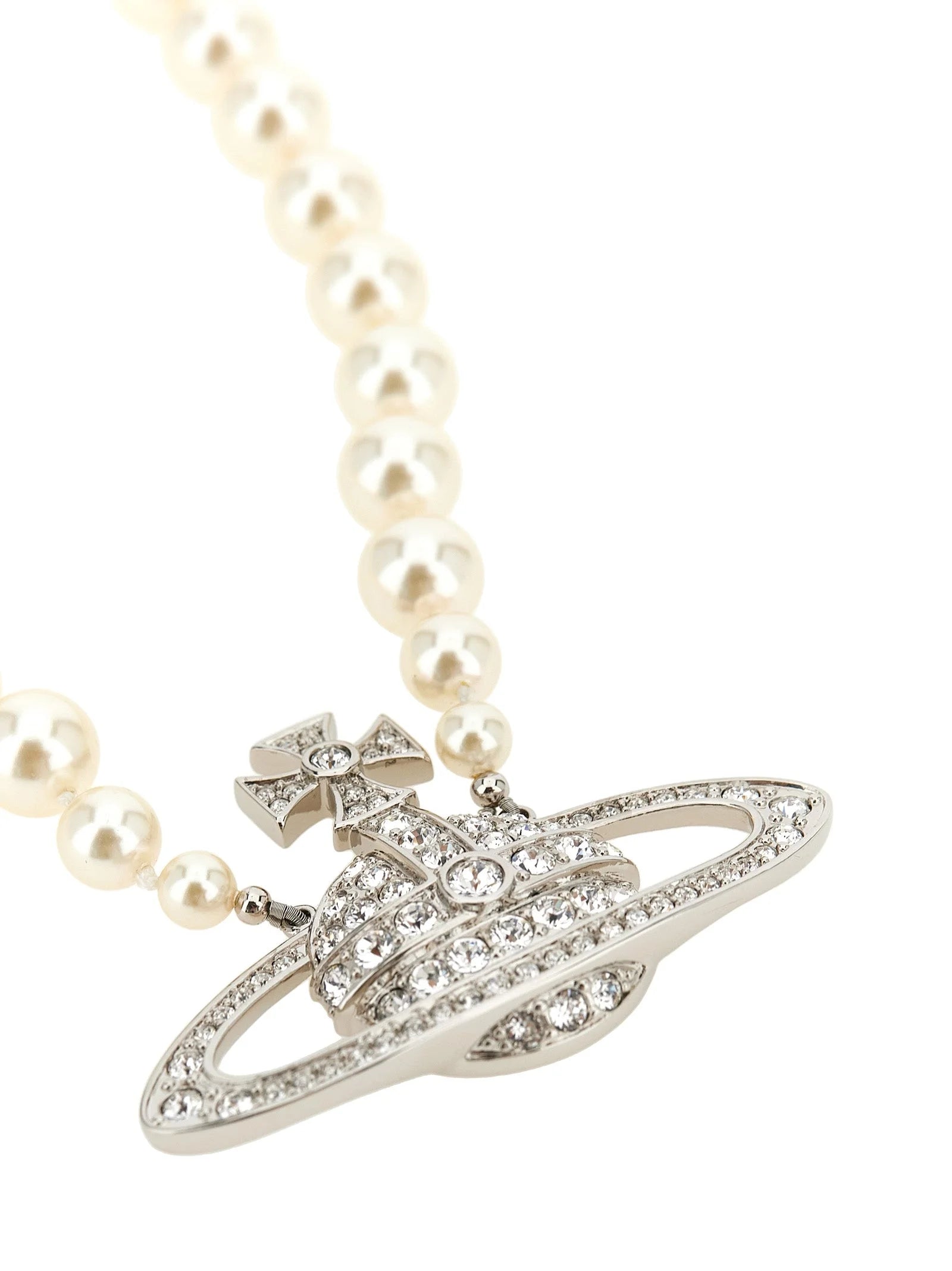 Vivienne Westwood Silver Brass Necklace - One Size
