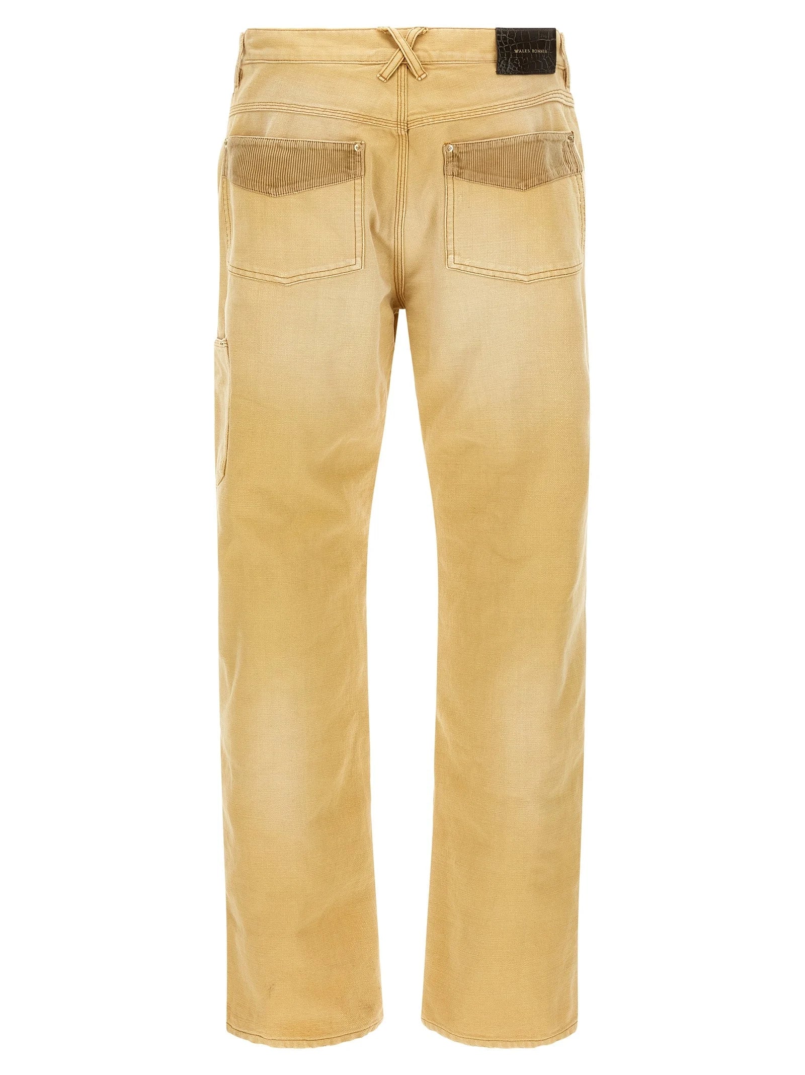 WALES BONNER Beige Cotton Casual Pants - W32