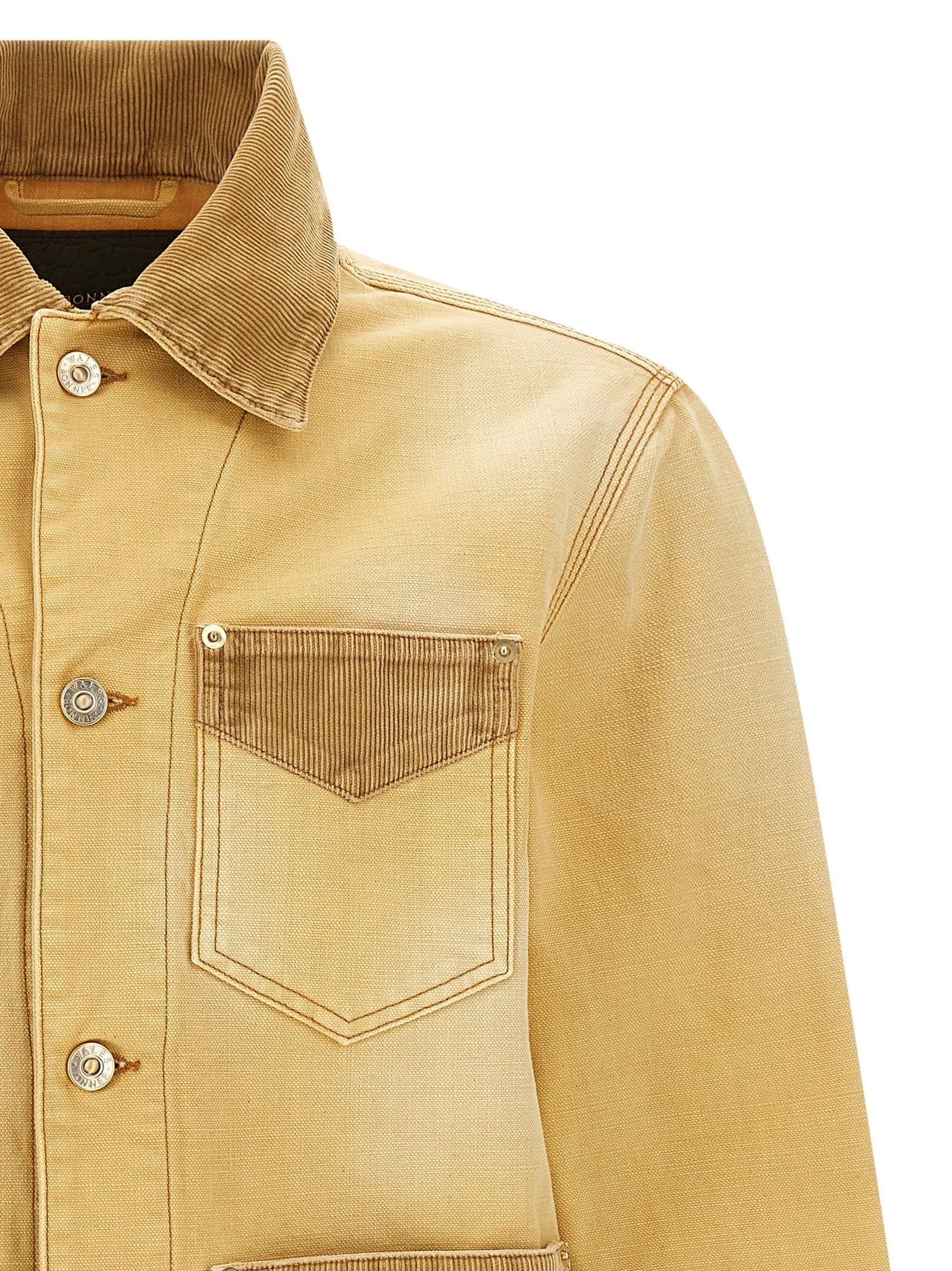 WALES BONNER Beige Cotton Denim Jacket - M