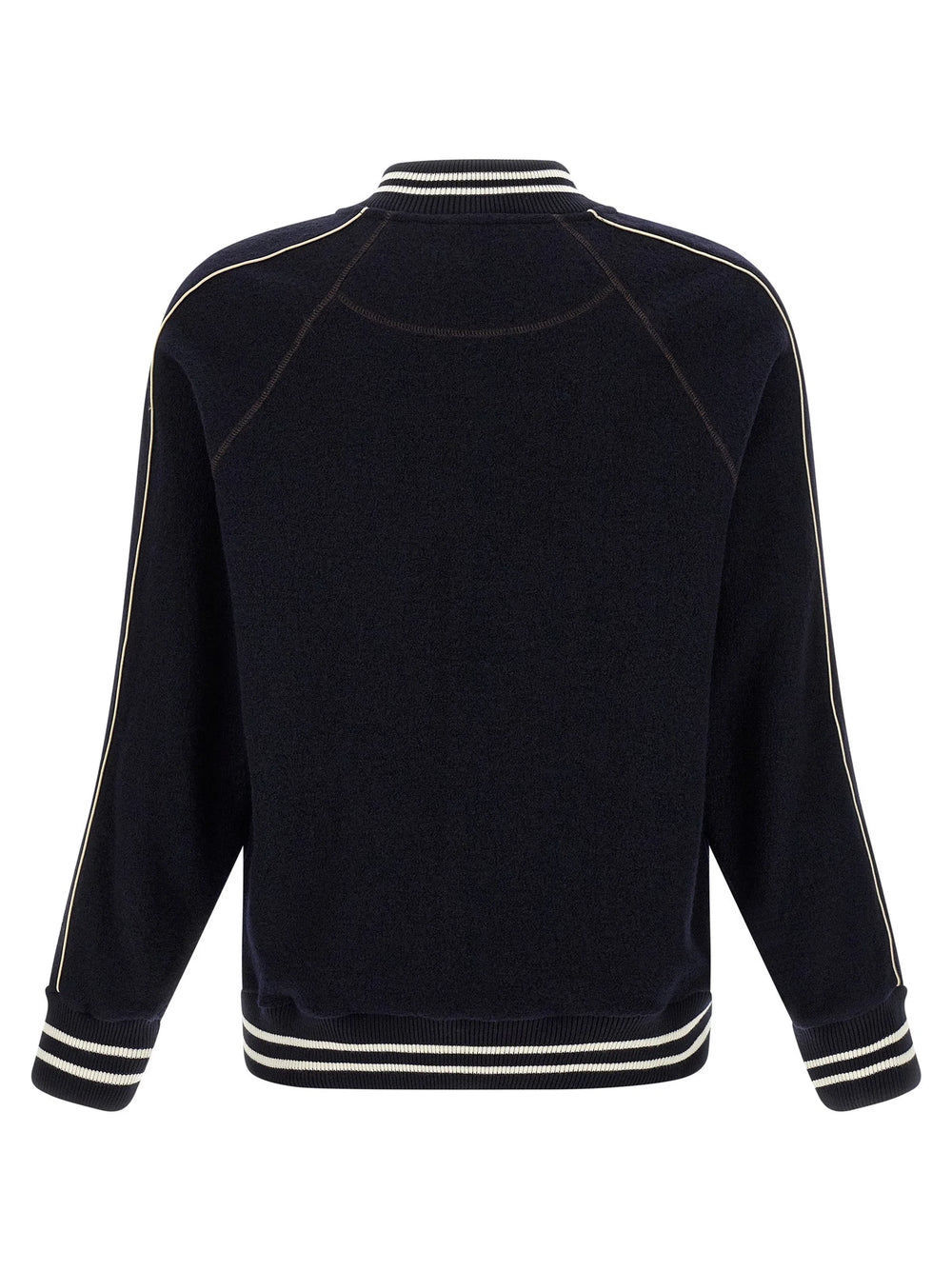 WALES BONNER Blue Virgin Wool Bomber - XL