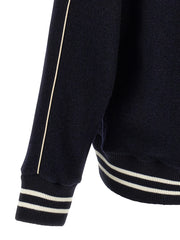 WALES BONNER Blue Virgin Wool Bomber - XL