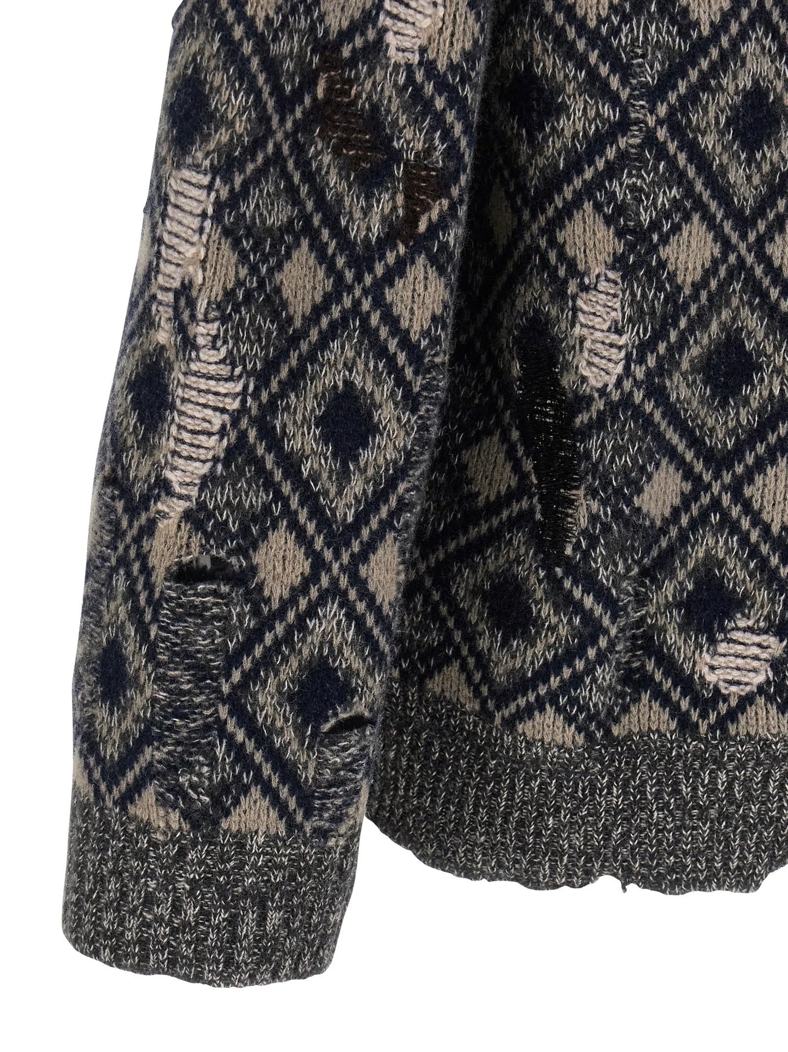 WALES BONNER Multicolor Merino Wool Cardigan - XL