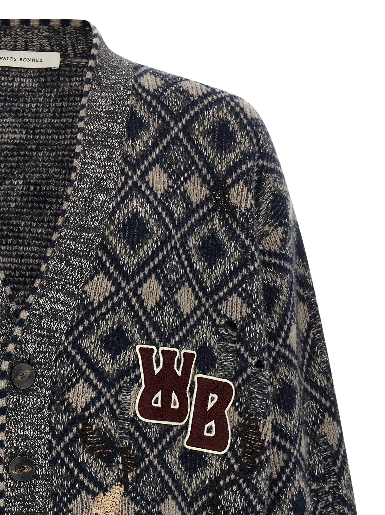 WALES BONNER Multicolor Merino Wool Cardigan - XL