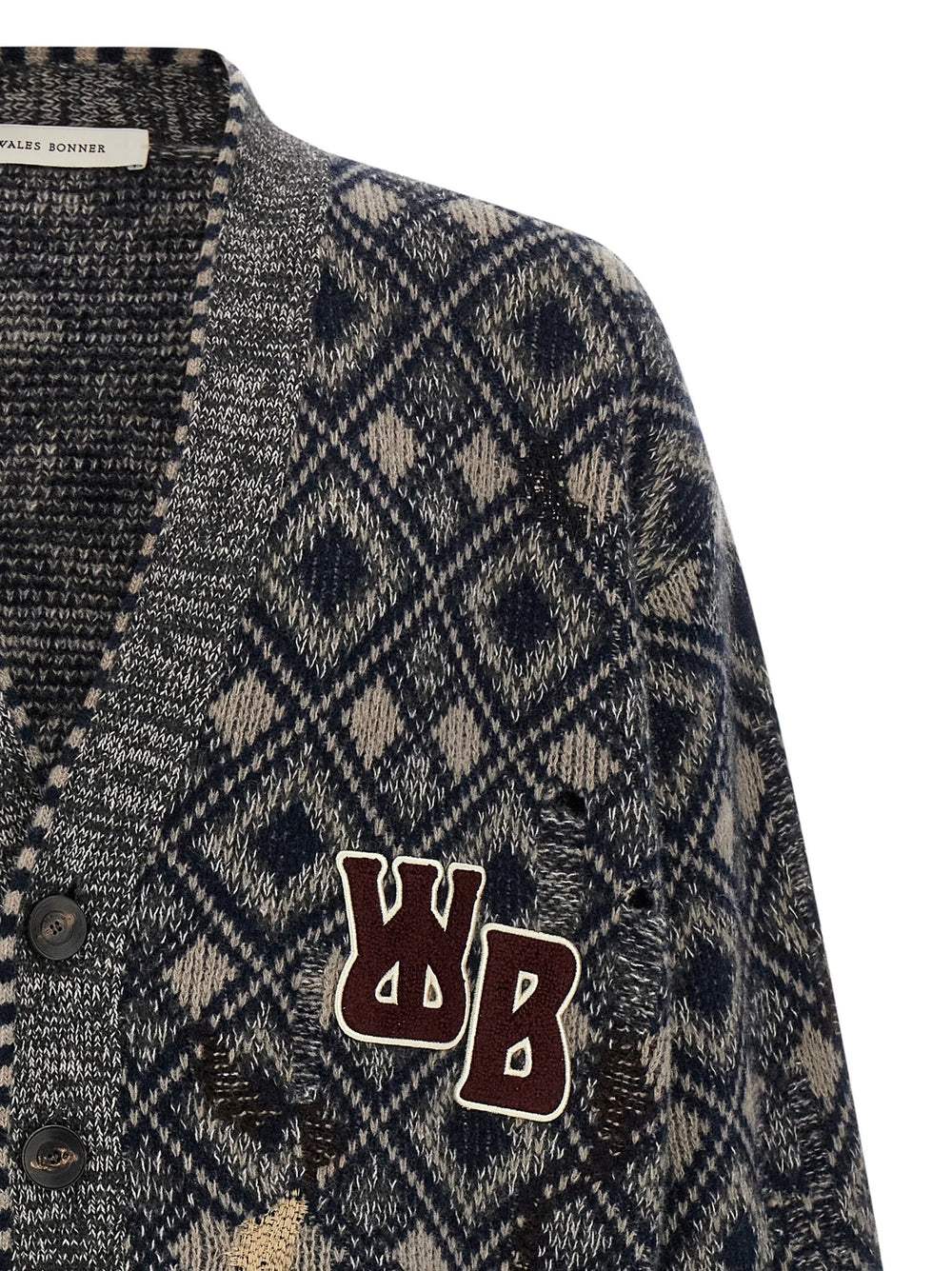 WALES BONNER Multicolor Merino Wool Cardigan - XL