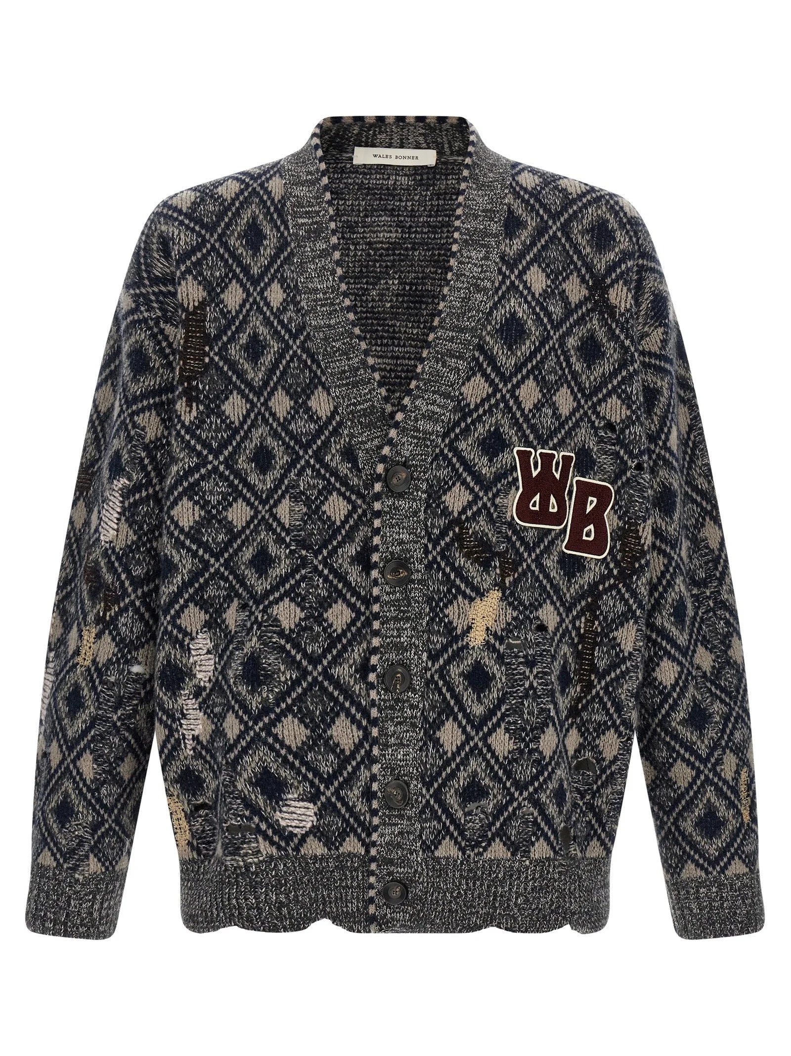 WALES BONNER Multicolor Merino Wool Cardigan - XL