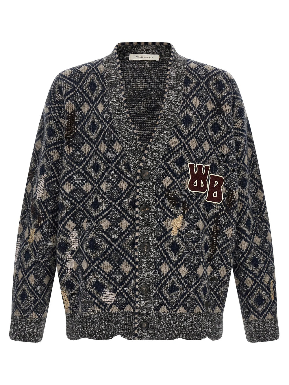 WALES BONNER Multicolor Merino Wool Cardigan - XL