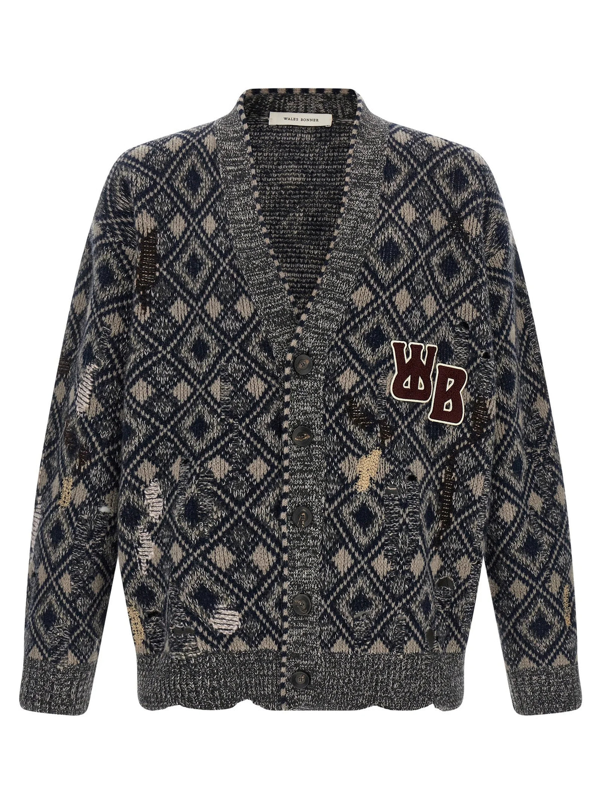 WALES BONNER Multicolor Merino Wool Cardigan - XL