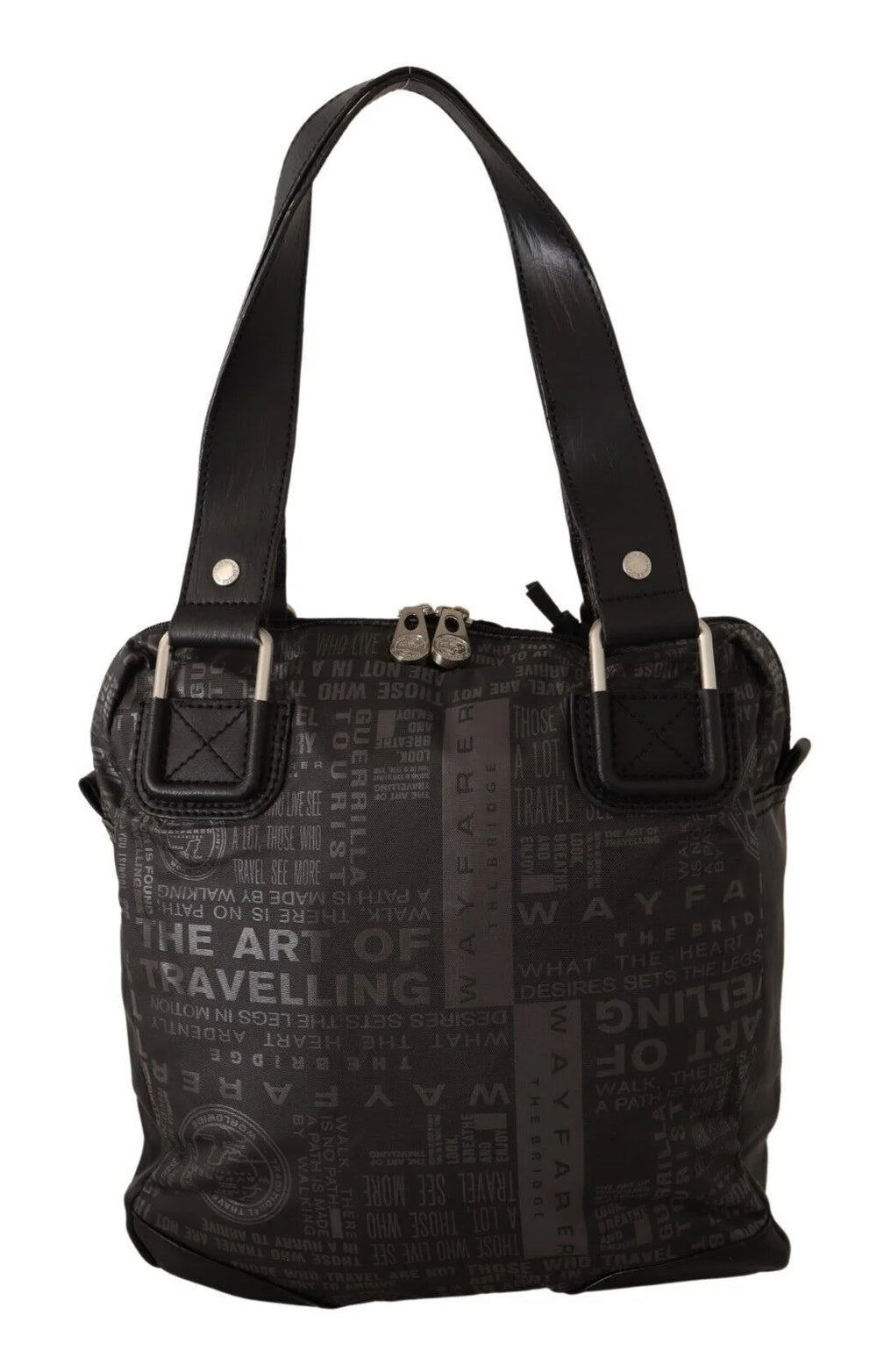 WAYFARER Black Printed Logo Shoulder Handbag Purse Bag - Shoulder Bags