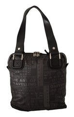 WAYFARER Black Printed Logo Shoulder Handbag Purse Bag - Shoulder Bags