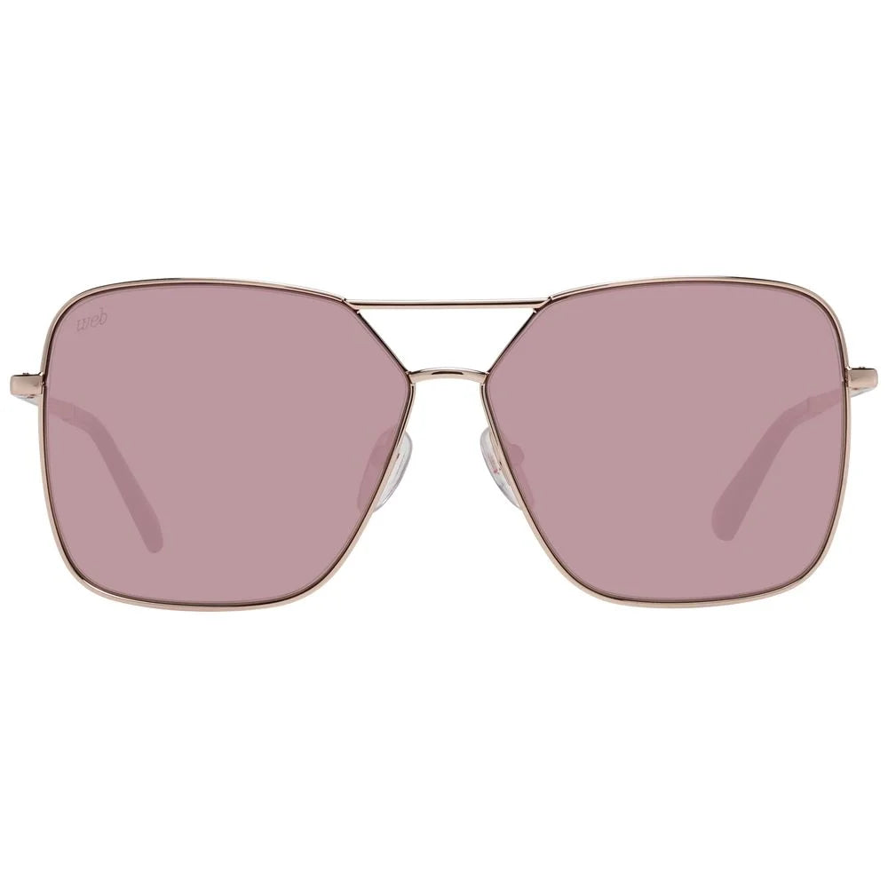 Web Rose Gold Women Sunglass - Sunglasses