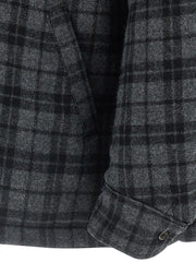 WILLY CHAVARRIA Gray Wool Full-Length Jacket